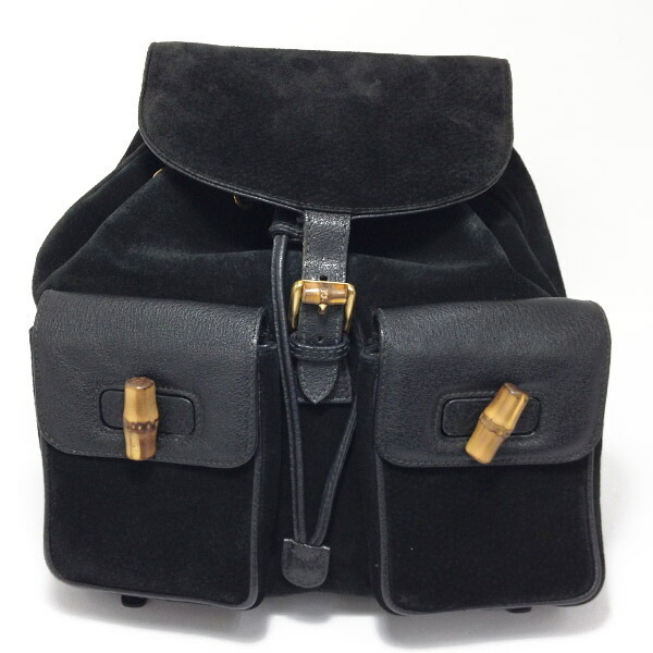 GUCCI グッチ バンブー リュック 003 58 0016 デイパック スウェード