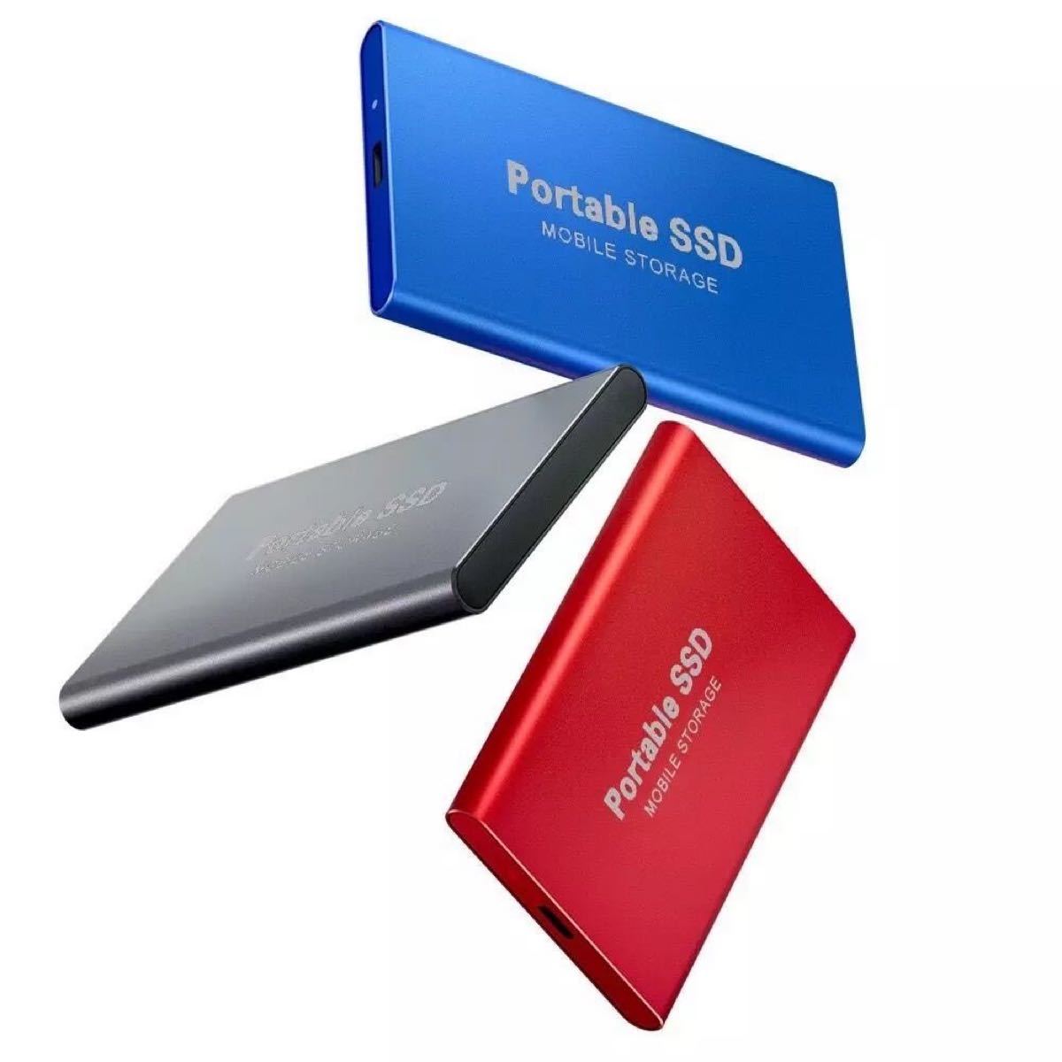 ポータブルSSDドライブ大容量10TB USB3.1【ブルー】