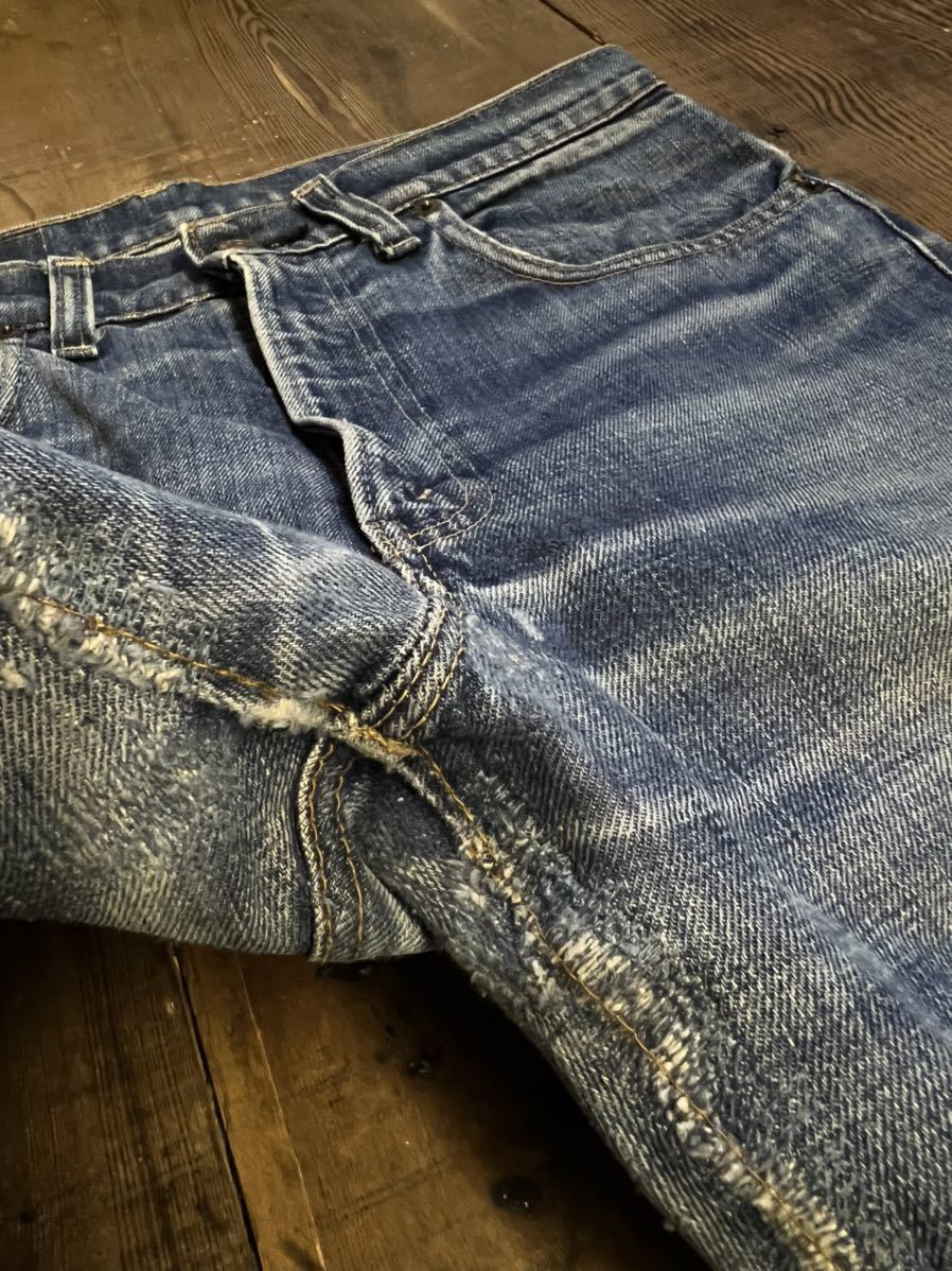 LEVIS 505 66前期 希少赤耳　鬼ヒゲ　ハチノス　1974年5月製造　ヴィンテージ オリジナル ビンテージ50166前期後期606805501xx551xx_画像5