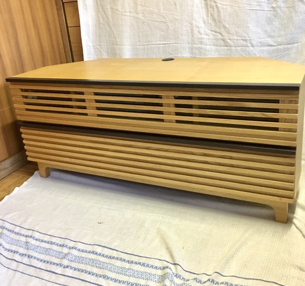 美品【飛騨家具】テレビ台/テレビボード キャビネット 多機能 無垢材