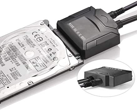 黒 SATA-USB変換アダプター 2.5/3.5インチ HDD SSD用 Amtake SATA3 USB3.0変換ケーブル _画像5