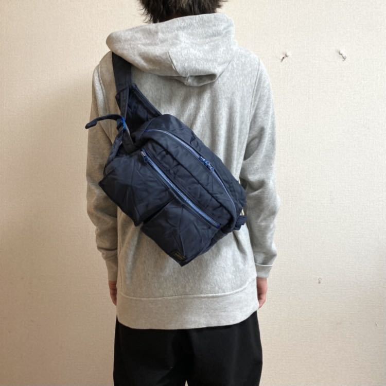 希少 ポーター× 近江ちぢみ コラボ限定 ライド ボディバッグ 希少 ポーター× 近江ちぢみ コラボ限定 ライド ボディバッグ