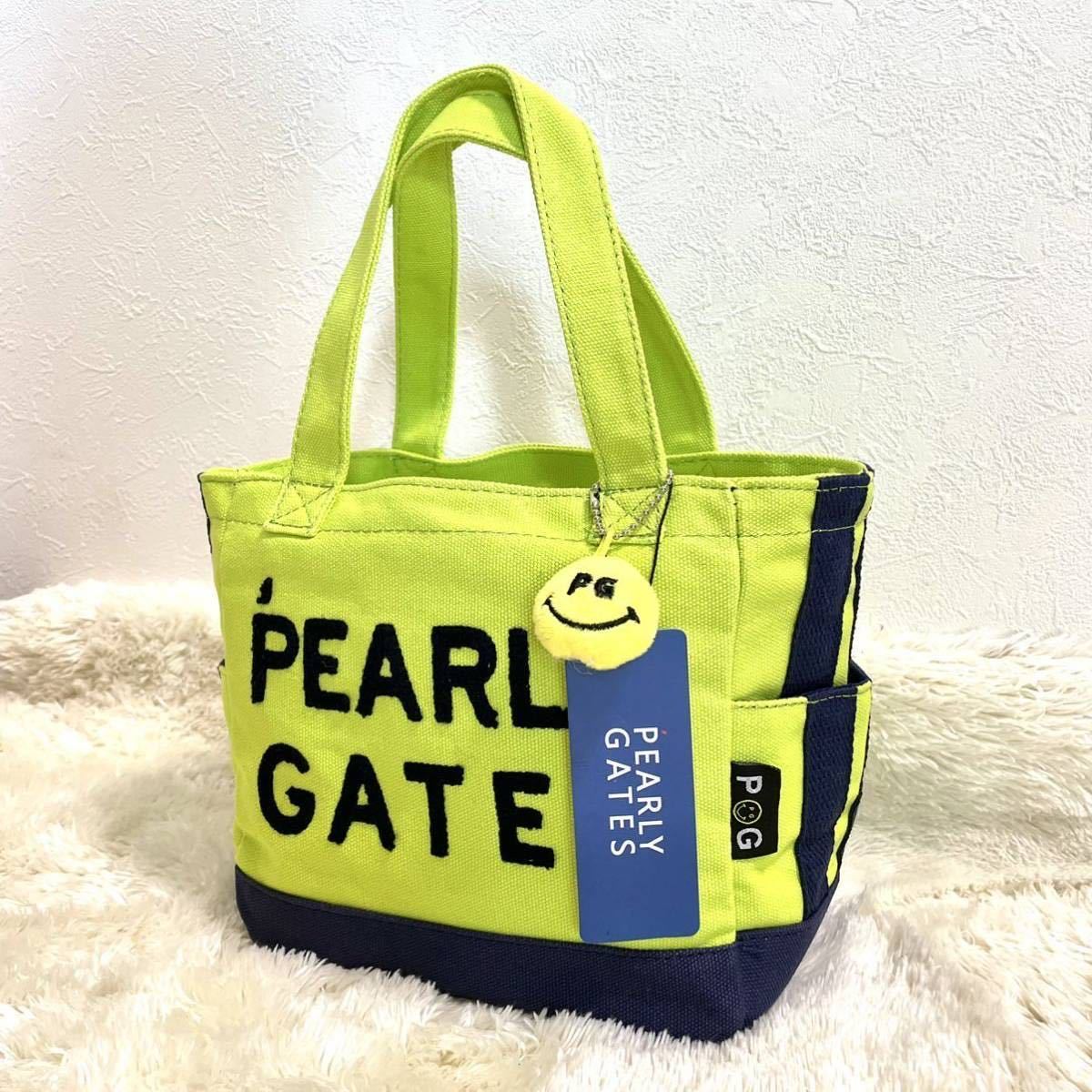 新品PEARLY GATES ★ パーリーゲイツ ライムカラー カートバッグ★ラウンドバッグ★カートバッグ★トートバッグ ★30周年_画像5