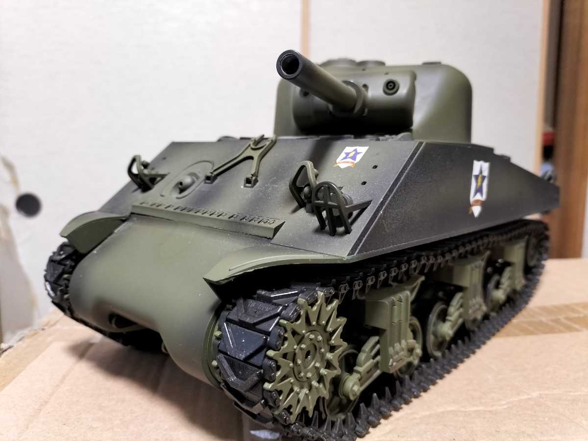 ヘンロン製 1/16 M4A3シャーマンタンク ラジコン戦車 メタルパーツ付属 