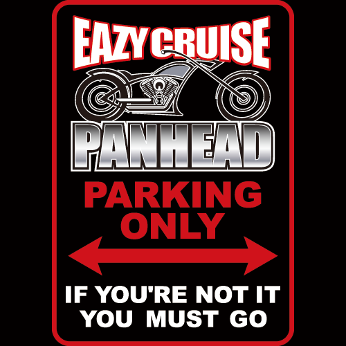 EAZY CRUISE カーショーＴシャツ 黒 バイク PANHEAD S/M/L/XL パンヘッド ハーレー チョッパー_画像2