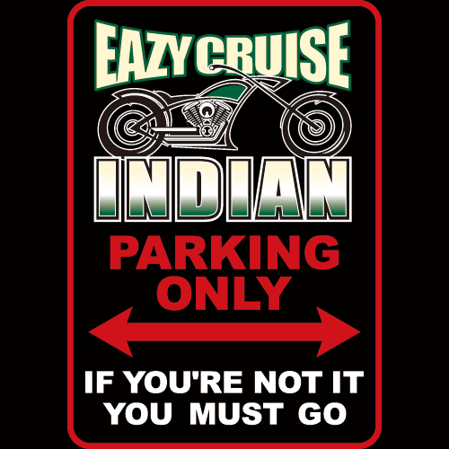 EAZY CRUISE カーショーＴシャツ 黒 バイク INDIAN 新品 インディアン バイカー ハーレー チョッパー ショベルヘッド ソフテイル_画像2