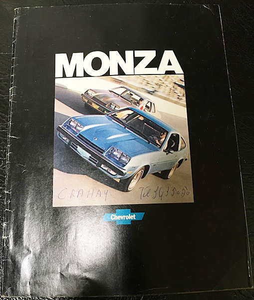 1976 1977　カタログ シボレー monza モンザ_画像1