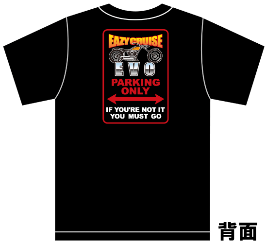 EAZY CRUISE カーショーＴシャツ 黒 バイク EVO S/M/L/XL 新品 エボ バイカー ハーレー チョッパー ショベルヘッド ソフテイル_画像1