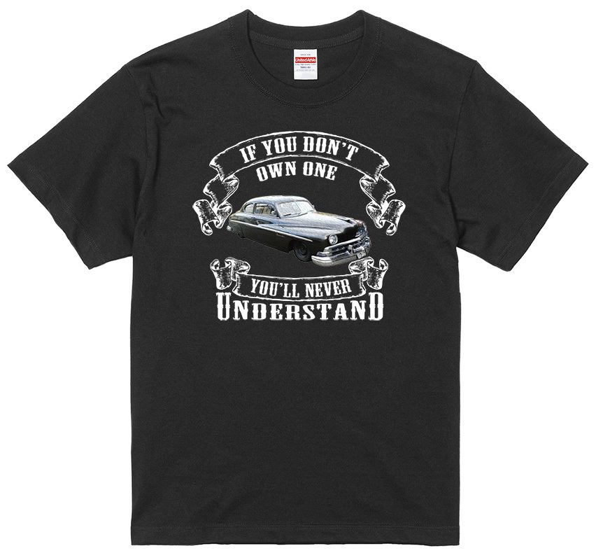 オリジナル画像埋めます If You Don't Own One You'll Never Understand Tシャツ 黒 愛車 旧車 絶版車 アメ車 ペット 家族 バイク 船_画像1