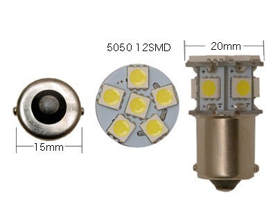 NEW 6V LED電球&リレーセット 口金サイズ15mm ver.4 クリア(ホワイト) ダックス DAX ST50 ST70 ST90