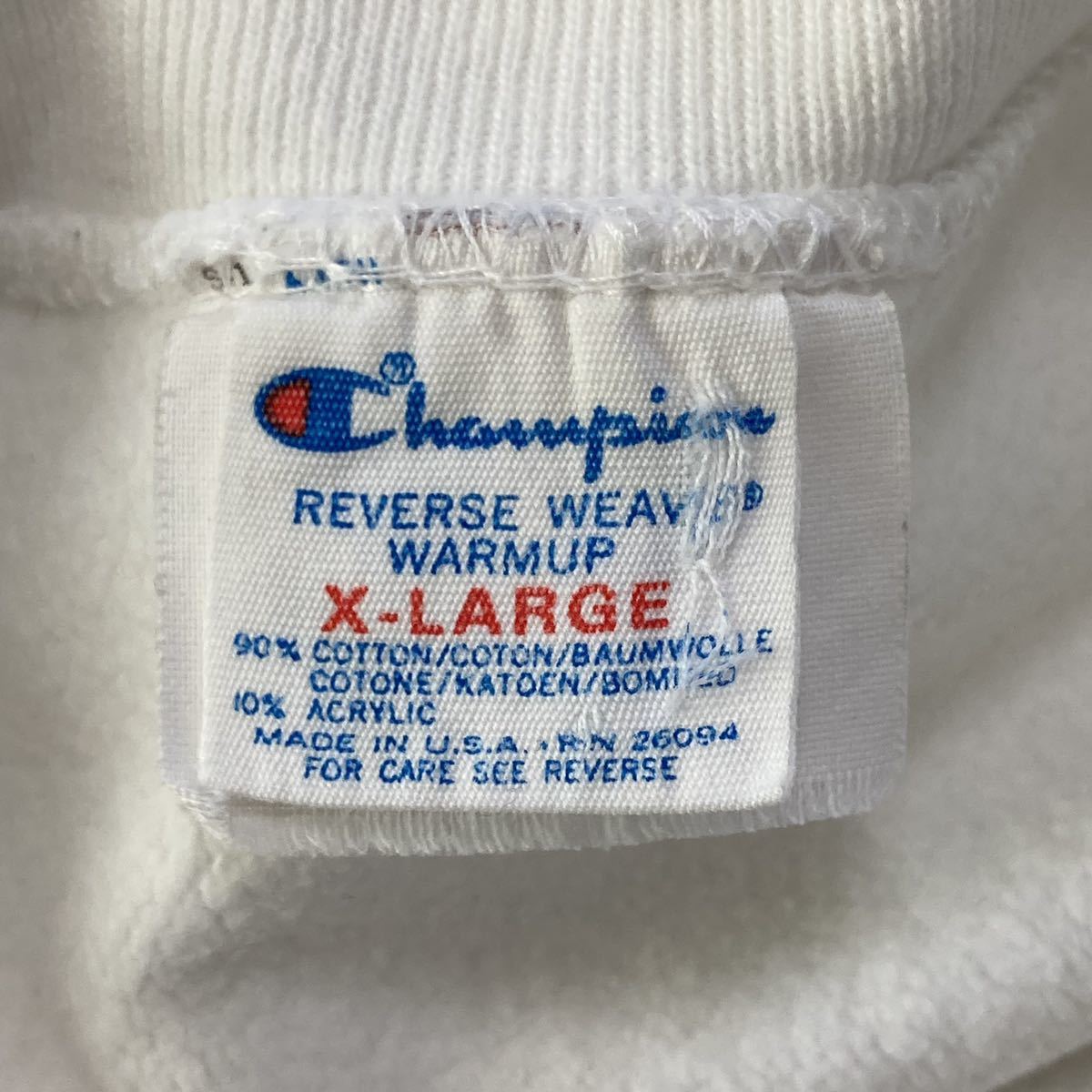 貴重 珍品 染み込みプリント 80's Champion チャンピオン reverse weave リバースウィーブ トリコ USA製 アメリカ製 ビンテージ スウェット_画像6