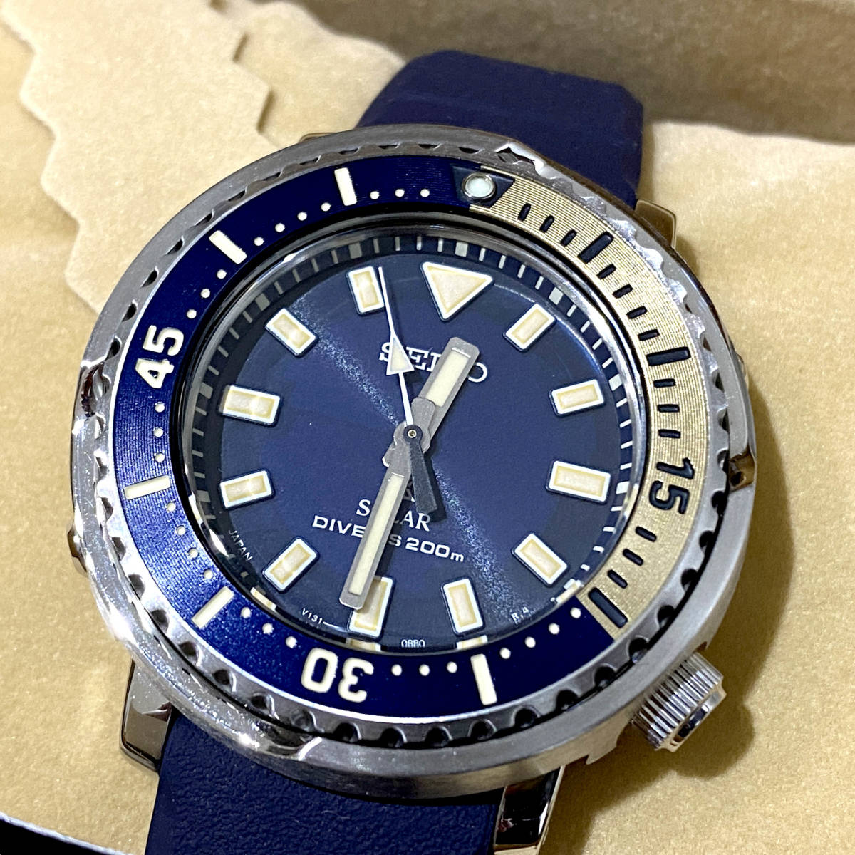 SEIKOダイバーズプロスペック200M/V131-0AM0 ソーラー発電 Yahoo!オークション - 【超美品】SEIKO/セイコー プロスペック