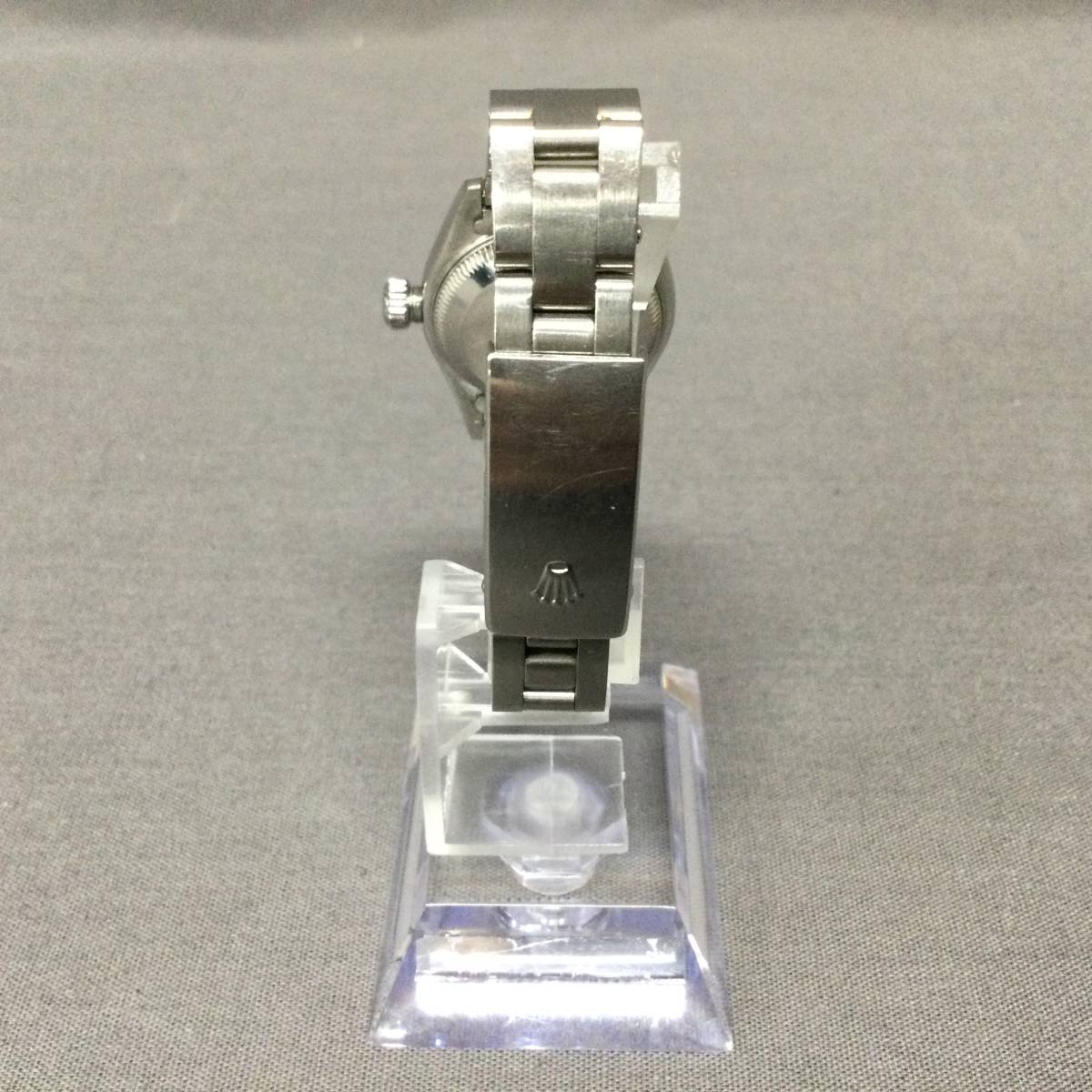 040119 197332 ROLEX ロレックス OYSTER PERPETUAL DATE オイスターパーペチュアル デイト レディース 69160 SS U番_画像2