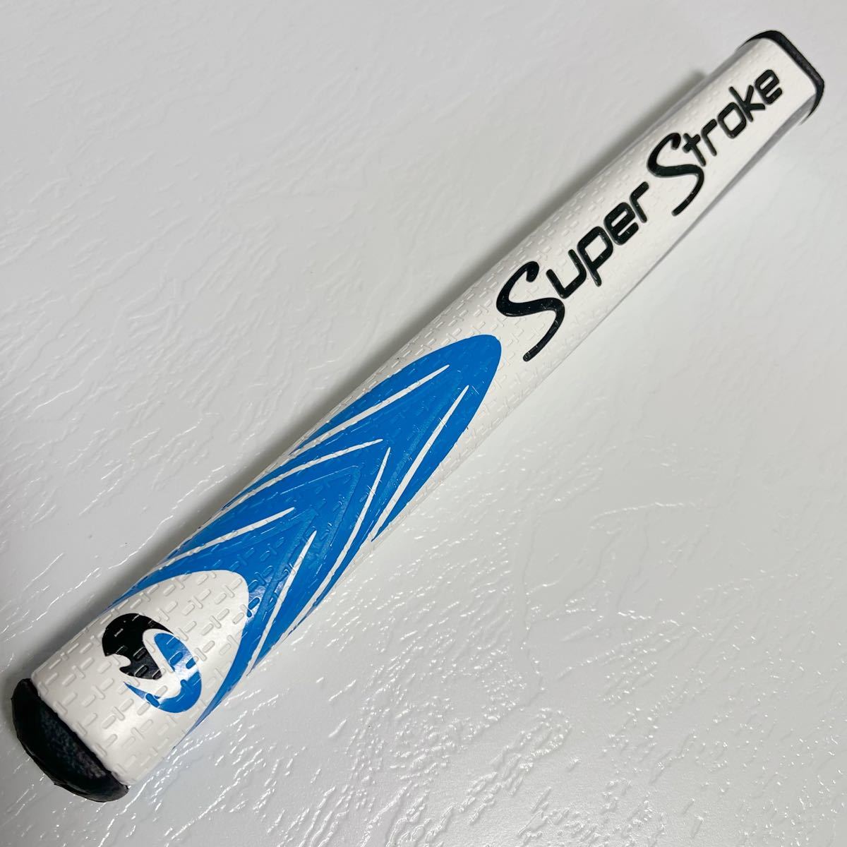 【送料無料】SuperStroke スーパーストローク Mid Slim 2.0 ゴルフパターグリップ　白青_画像1