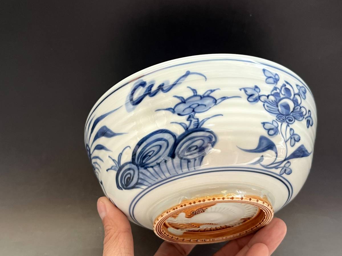 京焼・清水焼 六寸鉢 色絵瓔珞紋(いろえようらくもん) 昭阿弥 BAR994 磁器-