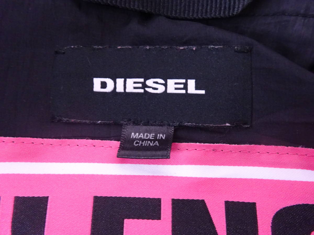 DIESEL /SILENCE+NOISE diesel & siren s noise collaboration! MA-1 blouson jumper black yellow S new goods unused goods 