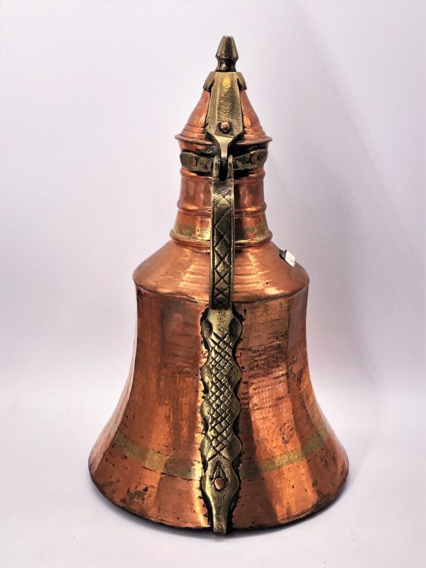 【アラビック・ミルクポット】　　銅彫金　金工手造品　トルコ骨董　　L1125F3_画像5