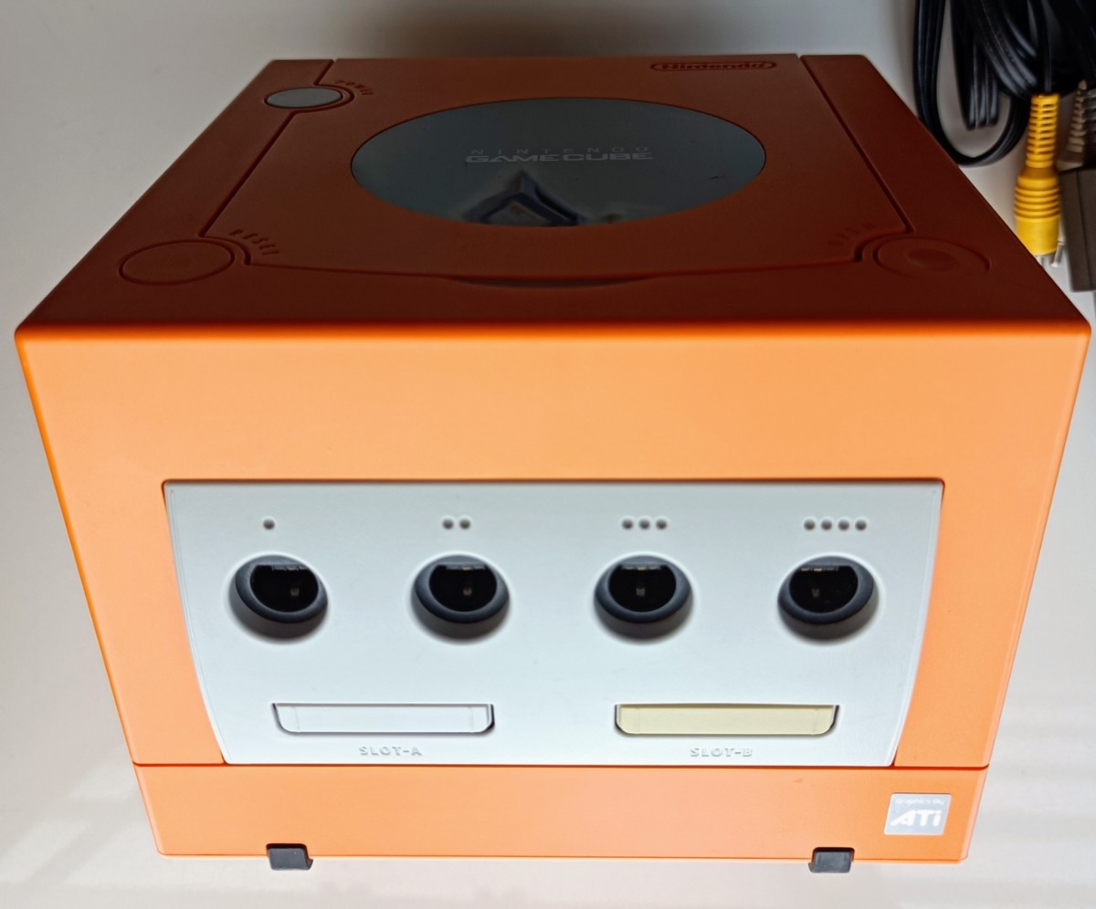 ゲームキューブ オレンジ ソフト3本 コントローラー2個セット NINTENDO GAMECUBE OA