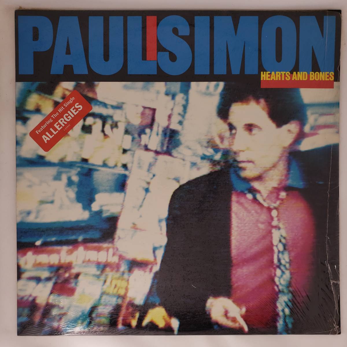 良盤屋 P-2408◆LP◆輸入盤 Pop Rockレーベル；1-23942　 ポール・サイモン Paul Simon Hearts And Bones＞1983　まとめて送料480_US盤