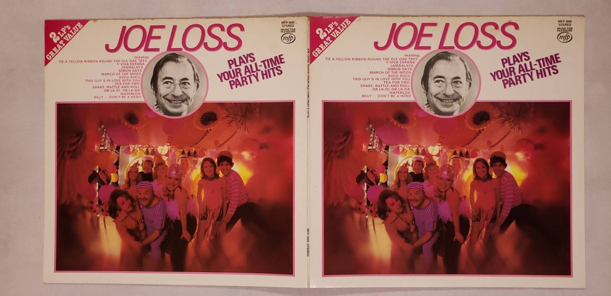 良盤屋 P-2425◆LP◆輸入盤Jazz, Pop, Folk,レーベル；MFP-1009 ジョー・ロス Joe Loss Plays Your All-Time Party Hits 　2枚組 送料480_UK盤 2枚組 ペラジケ