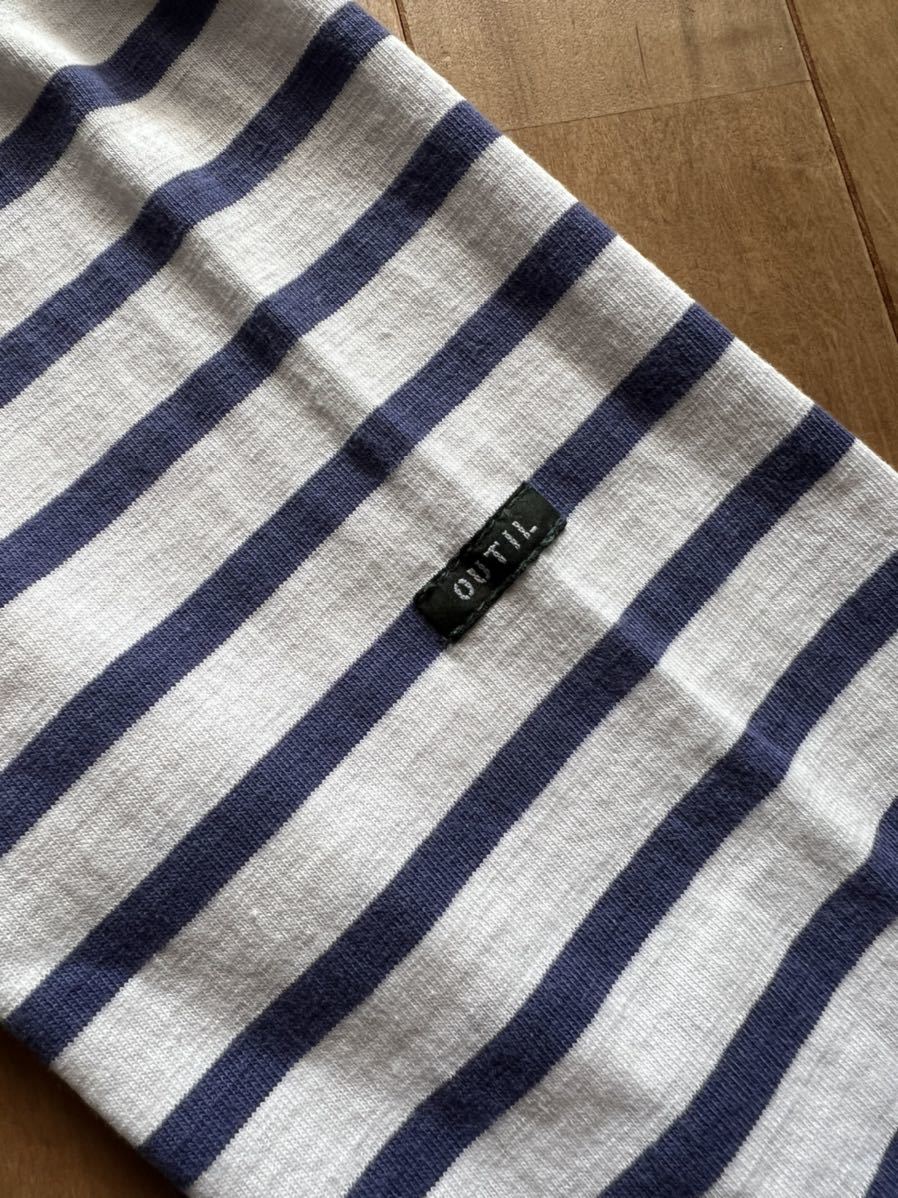 【希少】OUTIL× Le minor ウティ× ルミノア TRICOT GROIX ボーダーバスクシャツ サイズ2 2