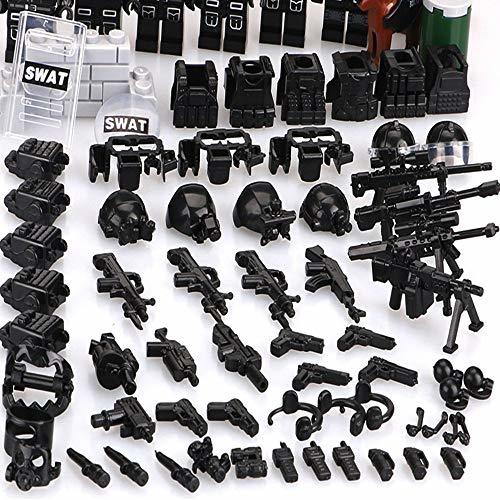 ミニフィグ SWAT6体 武器80個セット レゴ 互換 LEGO ミニフィギュア ブロック おもちゃ 動物 男の子 女の子 子供 キッズ 知育 玩具_画像9