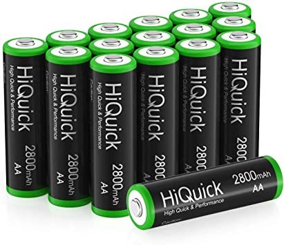 単3形充電池 2800mAh 16本パック HiQuick 単三電池 充電式 ニッケル水素電池 高容量2800mAh ケース4個_画像9