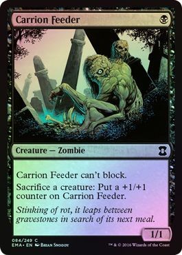 え黒Foil 屍肉喰らい 1枚（1枚在庫x 英 良品 EMA）/Carrion Feeder（MTG /エターナルマスターズ/Eternal Masters/エタマス/）_画像1