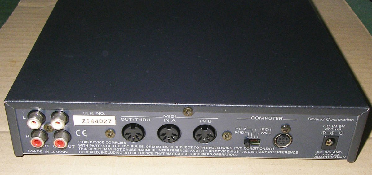 ★Roland SOUND CANVAS SC-88VL (CM-64 SC-55) General MIDI GS★OK!!★MADE in JAPAN★_画像7