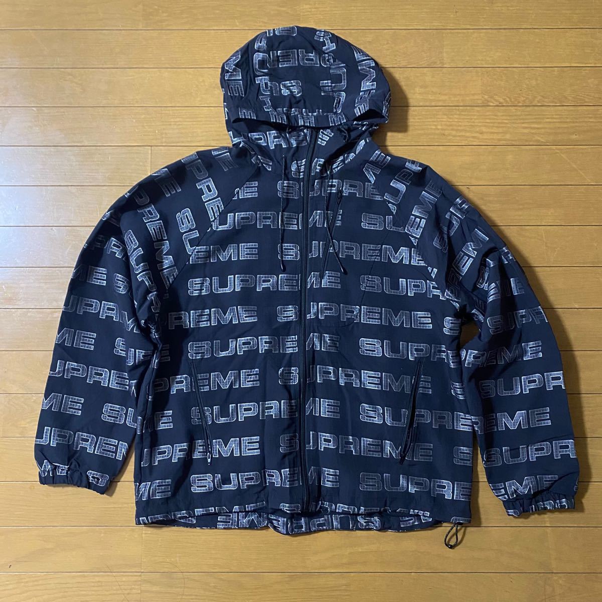 Supreme Logo Ripstop Hooded Track Jacket Pant Setup Supreme Logo Ripstop Hooded Track Jacket Pant Setup
