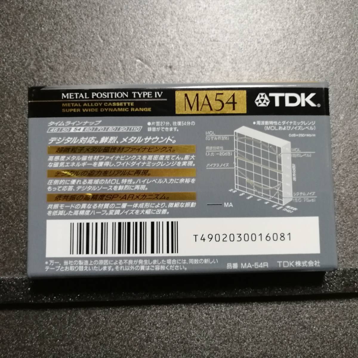 未開封　カセットテープ　TDK MA　54分_画像2