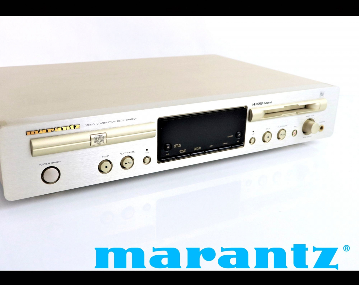 marantz CM6000/F1N マランツ CD/MD コンビデッキ ゴールドカラー COMBINATION DECK 日本製 Made In Japan オーディオ機器 音楽機材 FAPZ83
