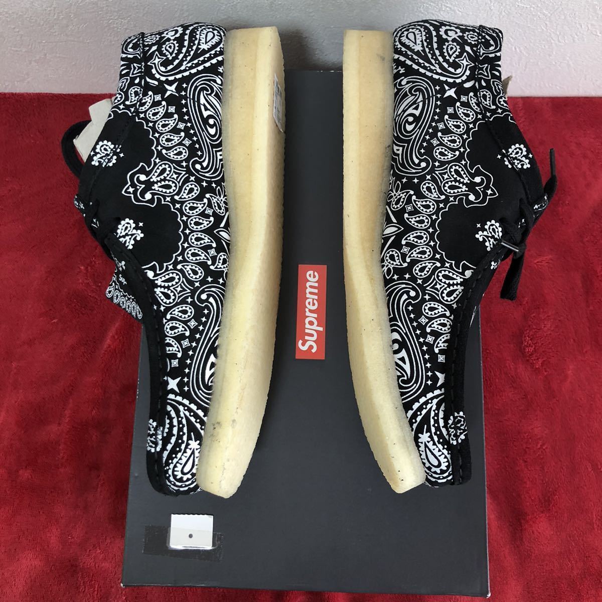 おトク】 Supreme Clarks ペイズリー ワラビー Wallabee クラークス ブーツ
