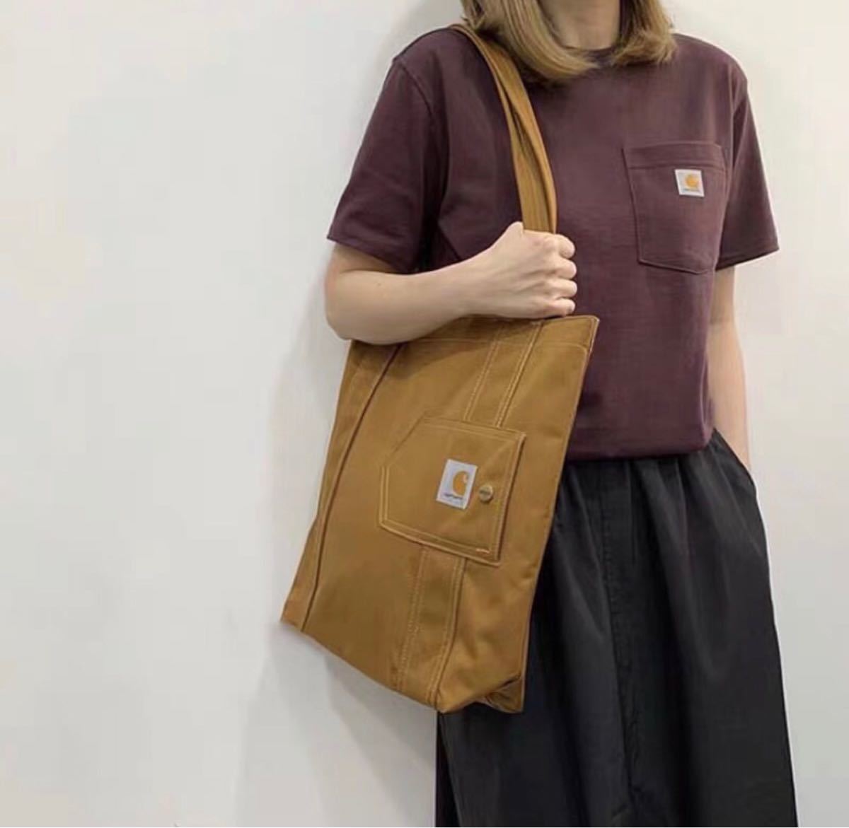 【本日限定SALE】 Carhartt カーハート トートバッグ　ブラウン　新品