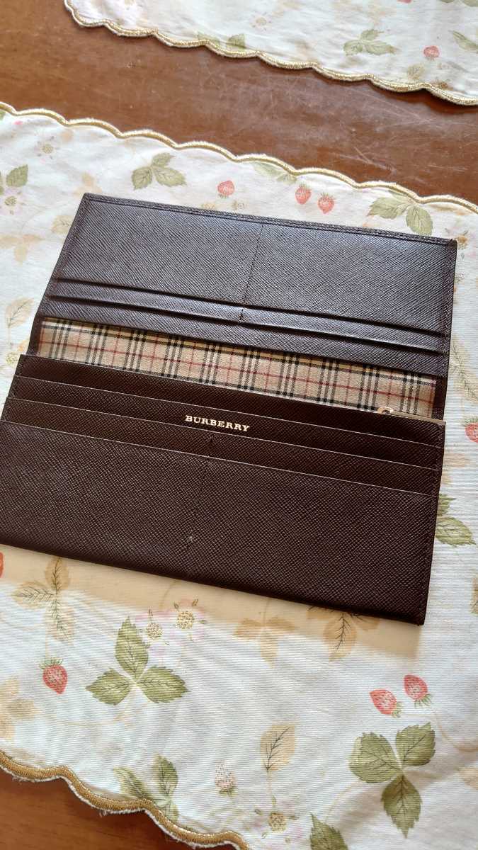 《超美品》BURBERRY　長財布 ダークブラウン_画像4