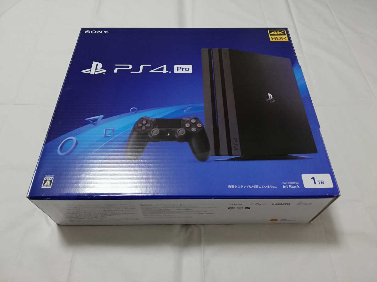 新品 PlayStation 4 Pro ジェット・ブラック 1TB CUH-7200BB01 本体 未