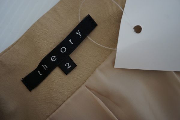 [ prompt decision ]theory theory lady's Safari jacket snap-button beige group size 2 made in Japan [684502]