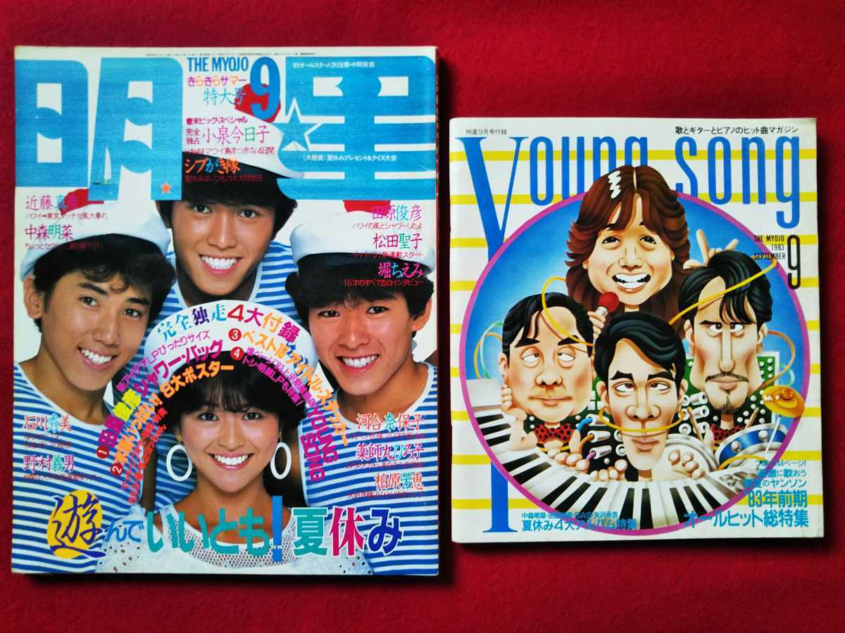 雑誌 明星 1982 1983 1984 たのきん 明菜 今日子-