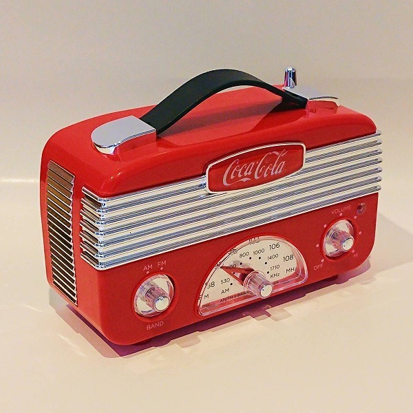 【匿名配送】Coca-Cola（コカコーラ） vintage FM/AM Radio 未開封_画像2