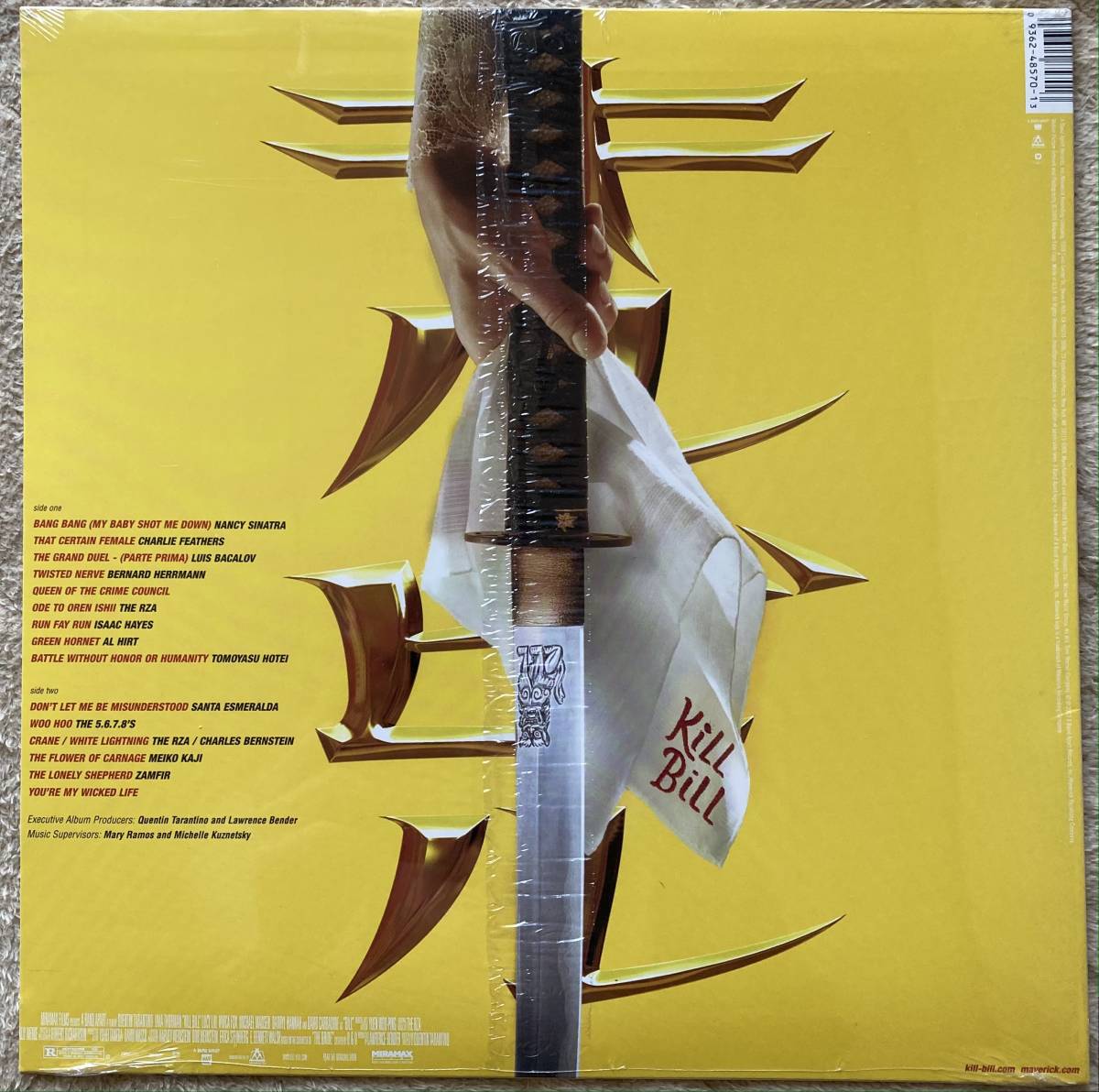 87%OFF!】 未開封 KILL BILL Vol.1 Soundtrack LPレコード
