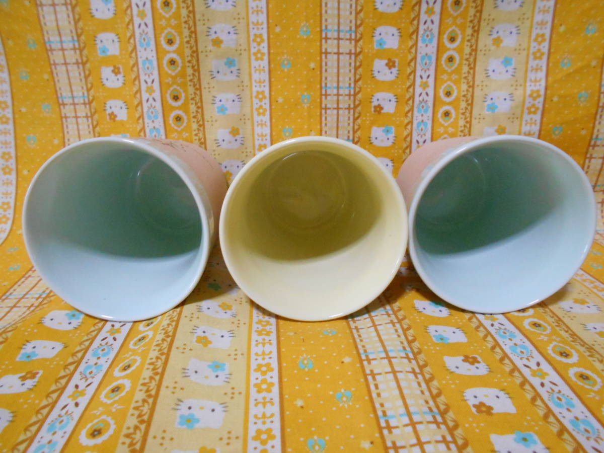 ♪トム＆ジェリー新品宮崎銀行陶器製タンブラー３個セットカップコップ_画像4