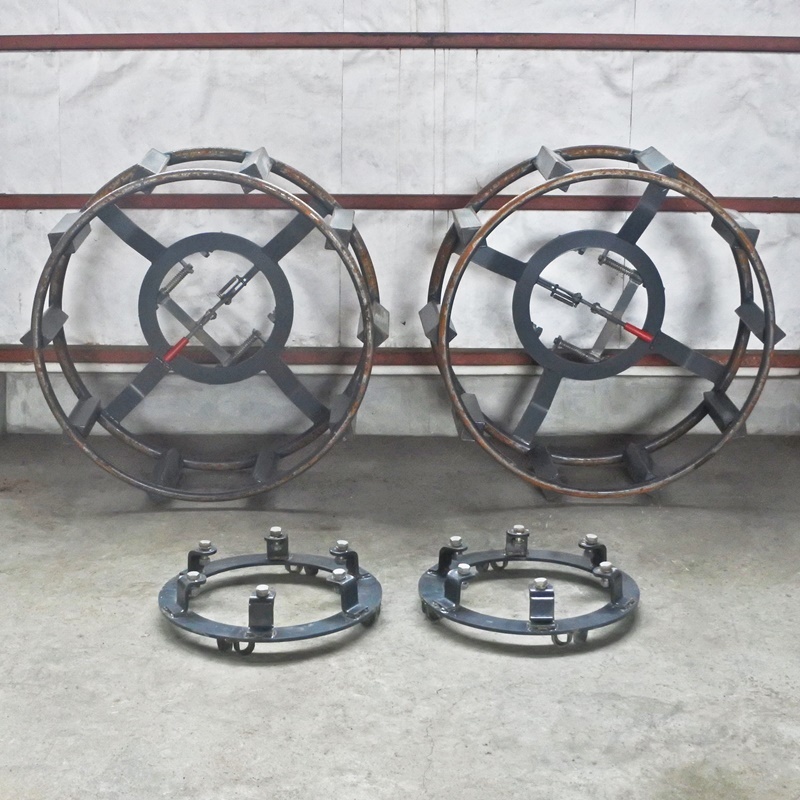 山形】トラクター用 鉄車輪 6穴 直径 約950mm GL 接地幅 約355mm