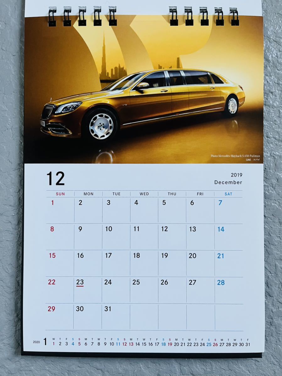 ♪卓上カレンダー　メルセデス・ベンツ Mercedes-Benz 2019年★未使用★送料無料_画像7