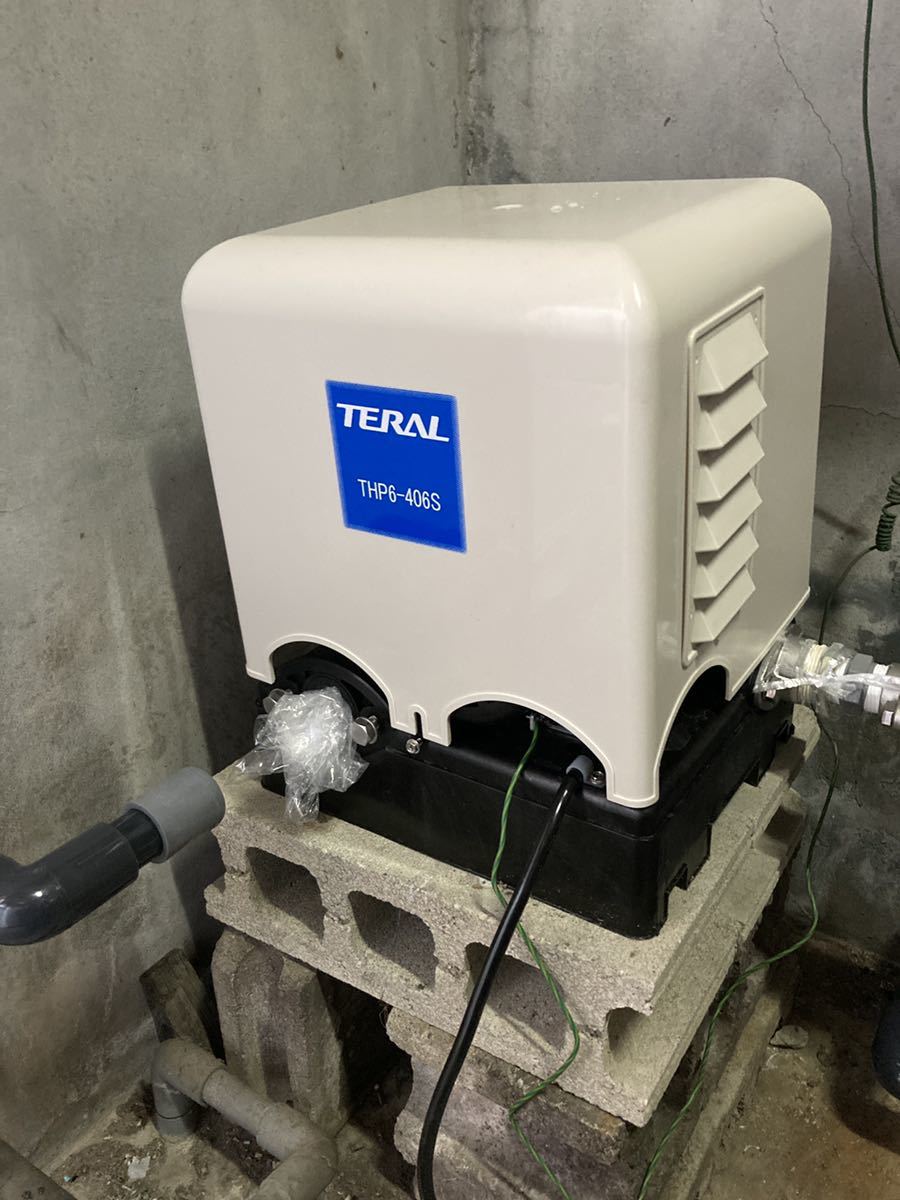 テラル 浅井戸ポンプ、水道加圧装置用定圧給水式ポンプ THP6-406S 新古品