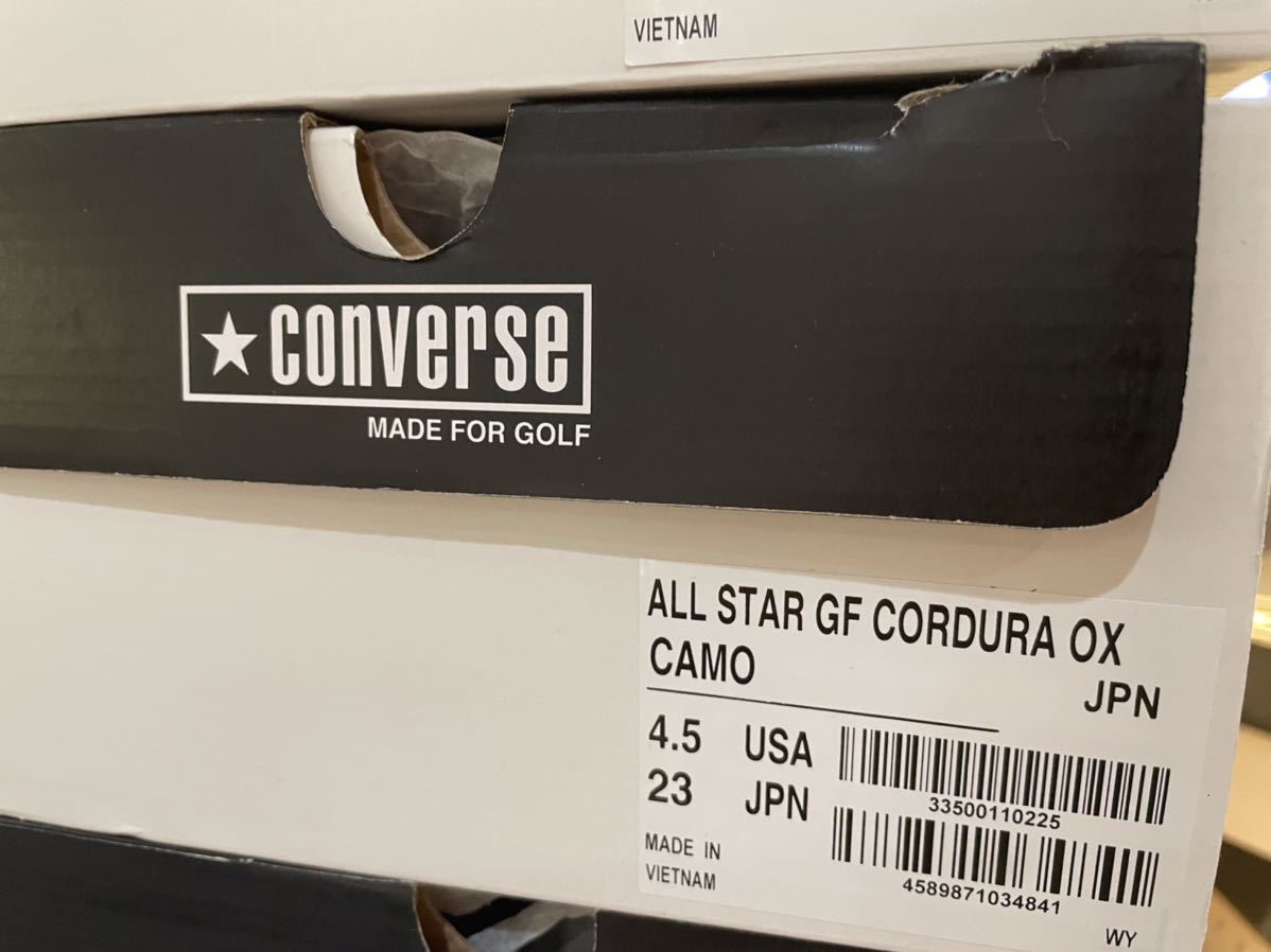 新品 CONVERSE コンバース ゴルフシューズ ALL STAR GF CORDURA OX 33500110 23cm_画像5