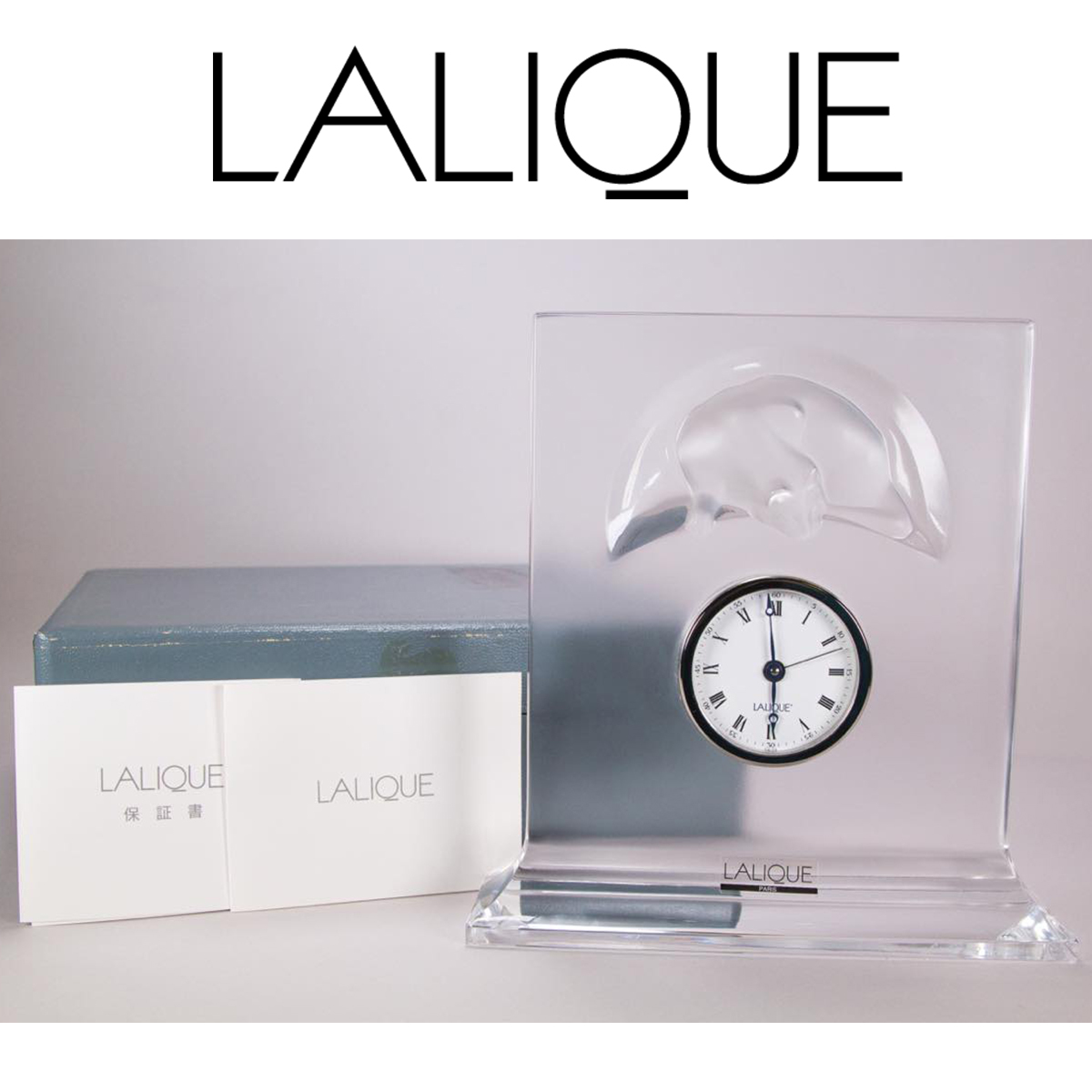 ヤフオク! - レア 美品 LALIQUE ラリック クリスタル 猫 置き...