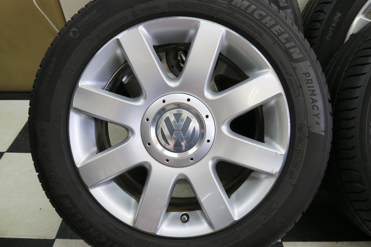 VW純正ホイール16インチホイール+プライマシー4 205/55R16 4本
