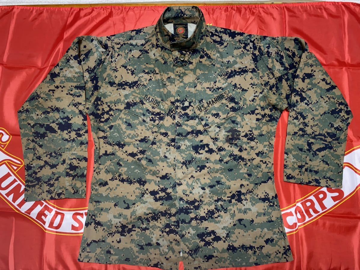 中古美品　USMC マーパッドウッドランド　ジャケット　MEDIUM-REGULAR⑦_画像1