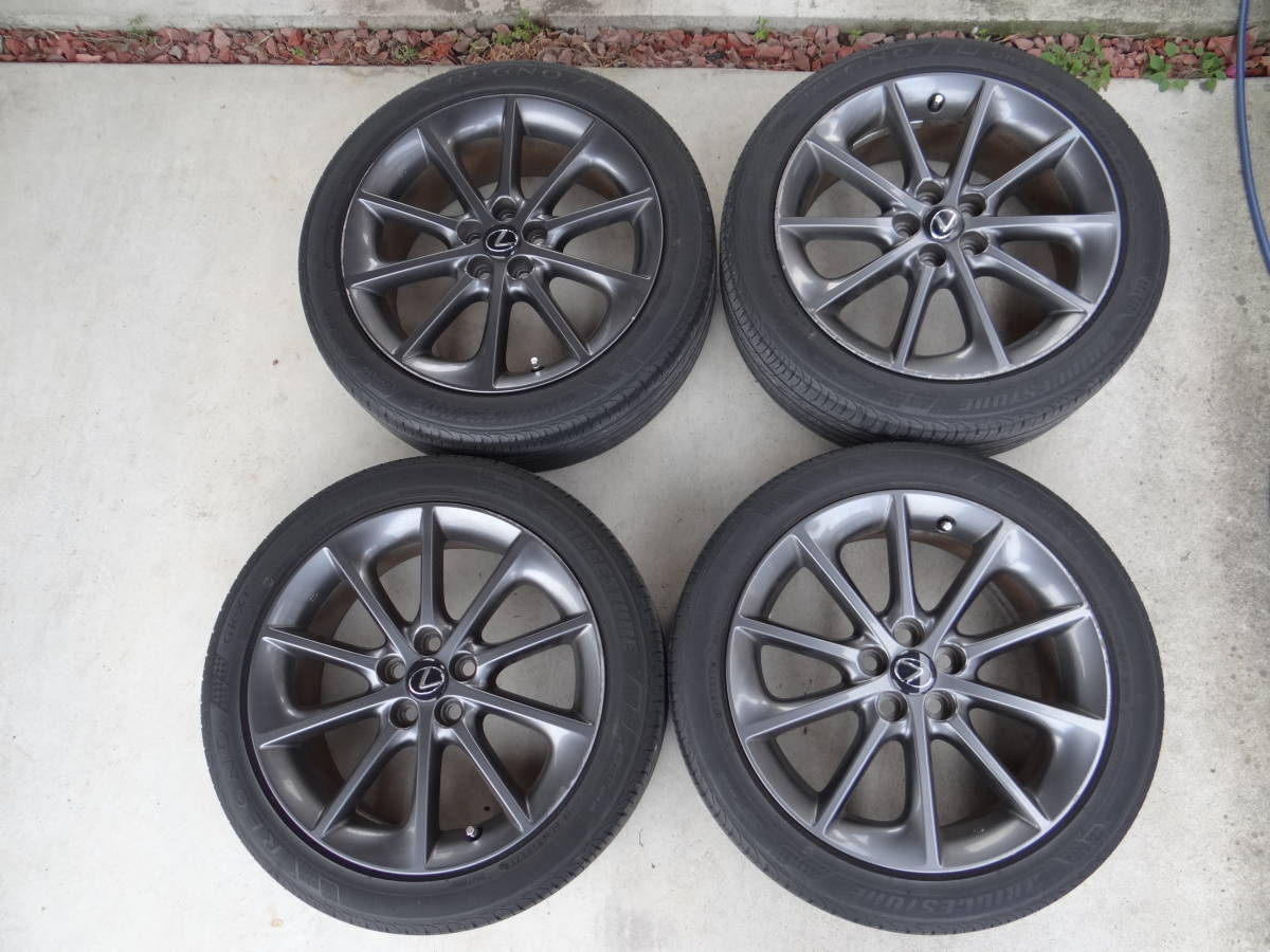 レクサス CT200h Fスポーツ 純正アルミ・タイア 4本セット www