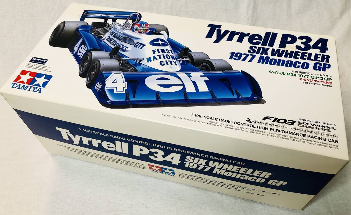 未使用限定商品1 10 電動RC タイレルP34 1977 モナコGP タミヤ ラジコン TAMIYA Tyrrell P34  SixWheeLer Monaco GP 【SALE／89%OFF】